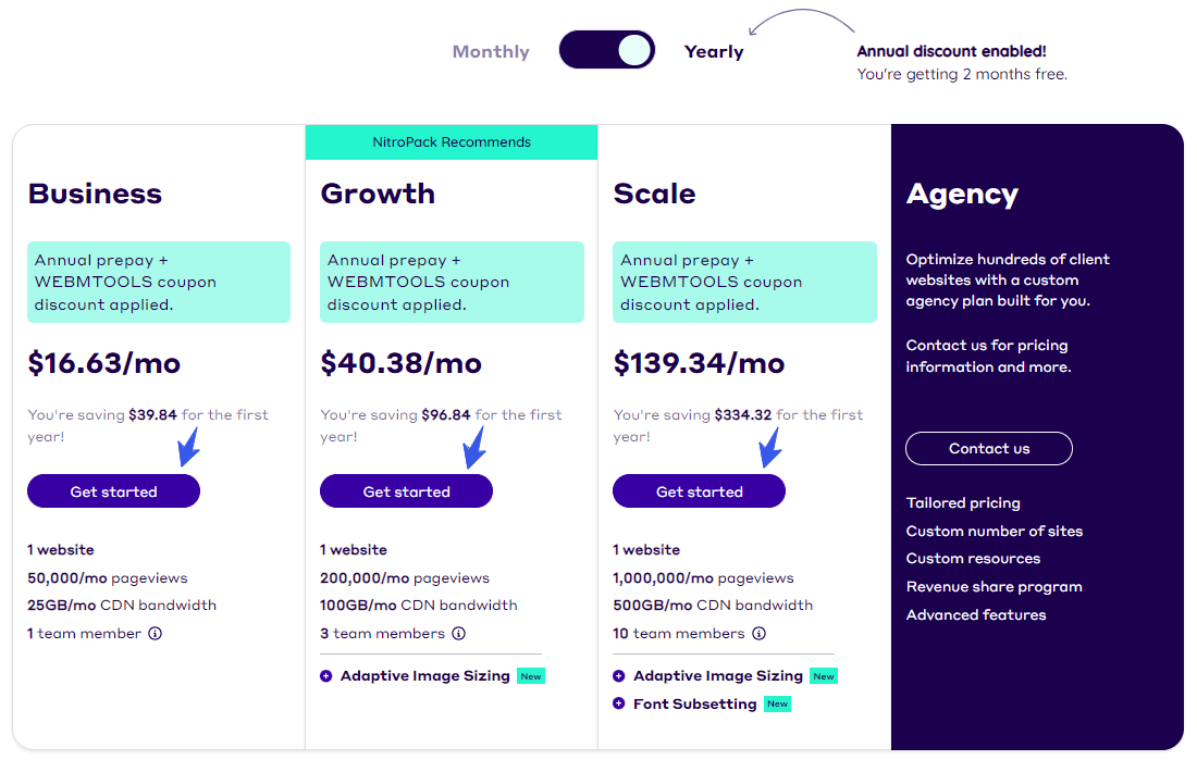 NitroPack Coupon Codes, Get Additional 5% + 2 Months Free 4 NitroPack Pricing Annual