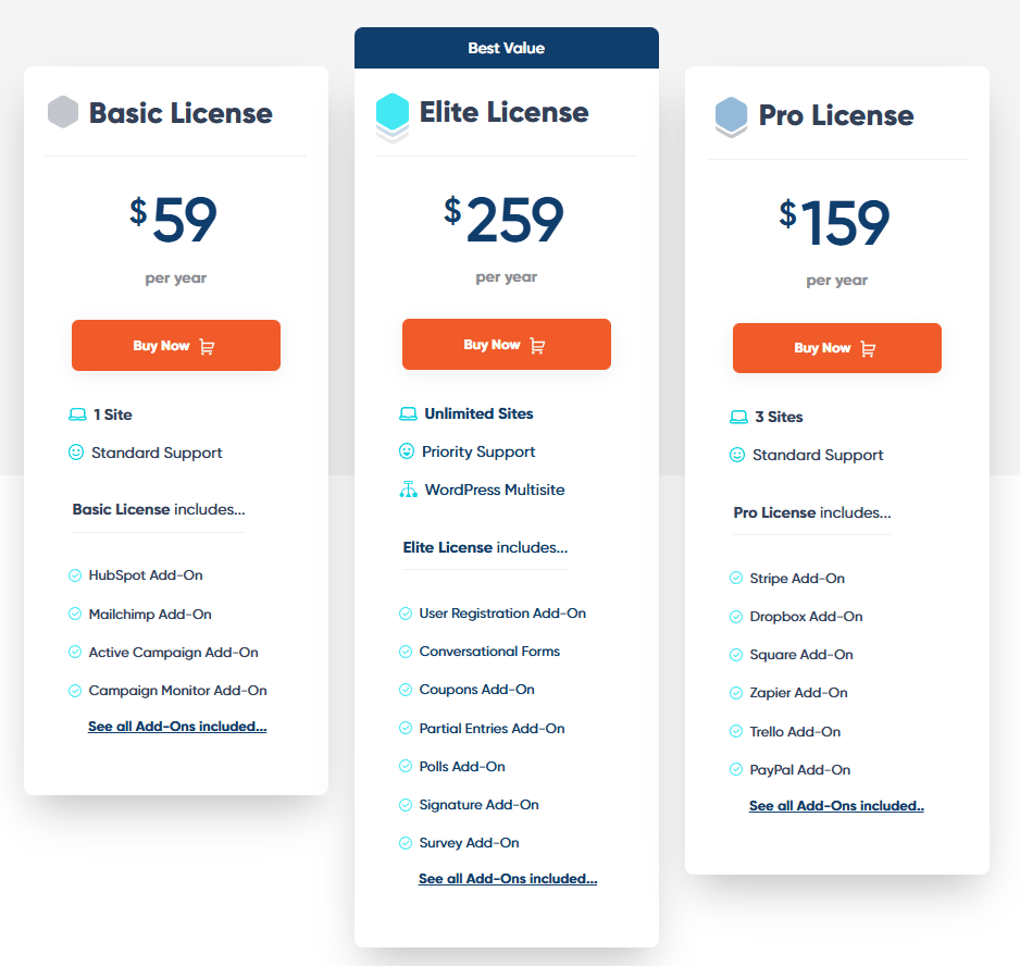Gravity Forms Discount Code & Coupons, Get 50% OFF 2 Gravity-Forms Pricing Plan Feature